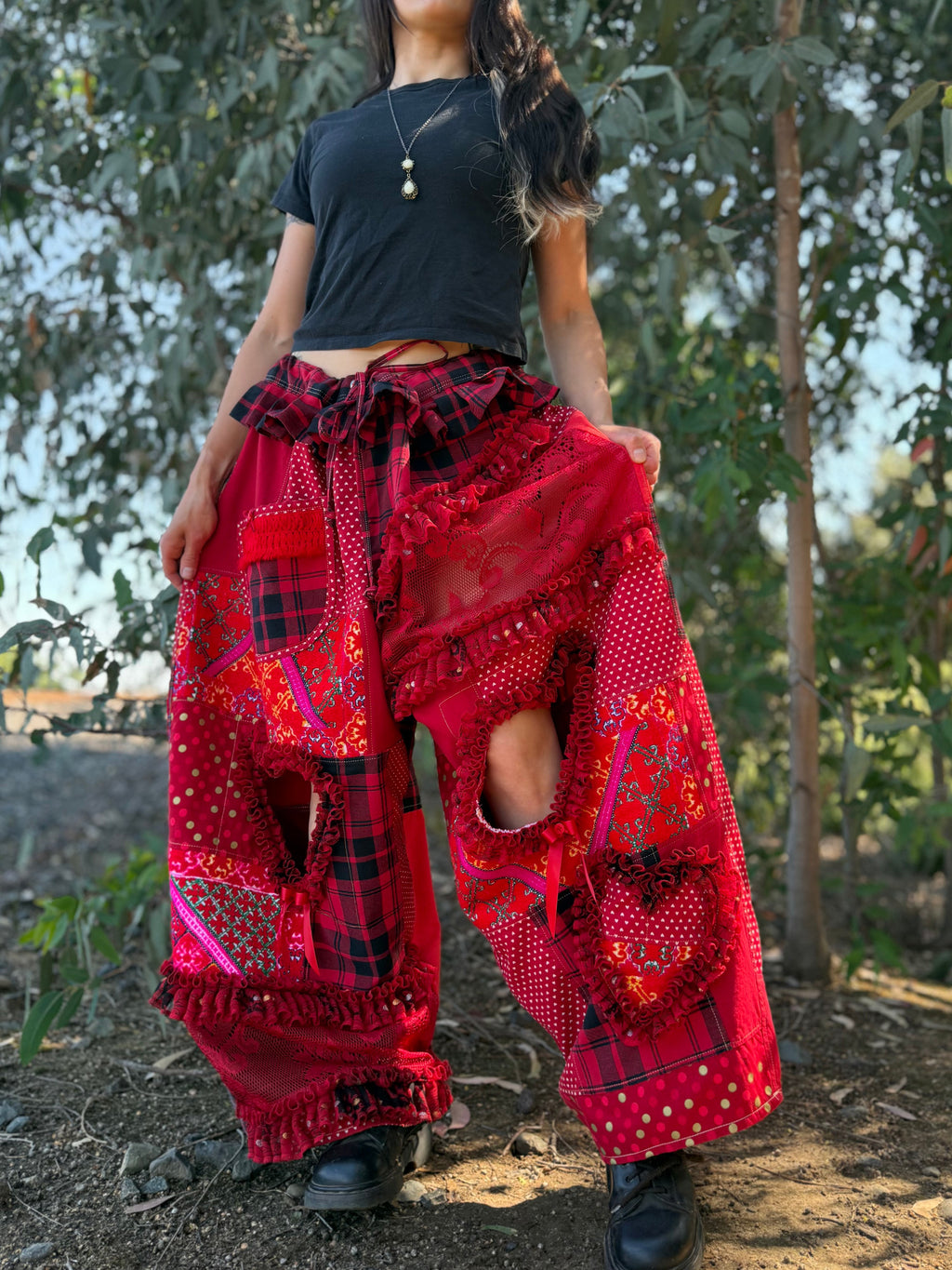 Upcycled Adjustable-Waist Pants