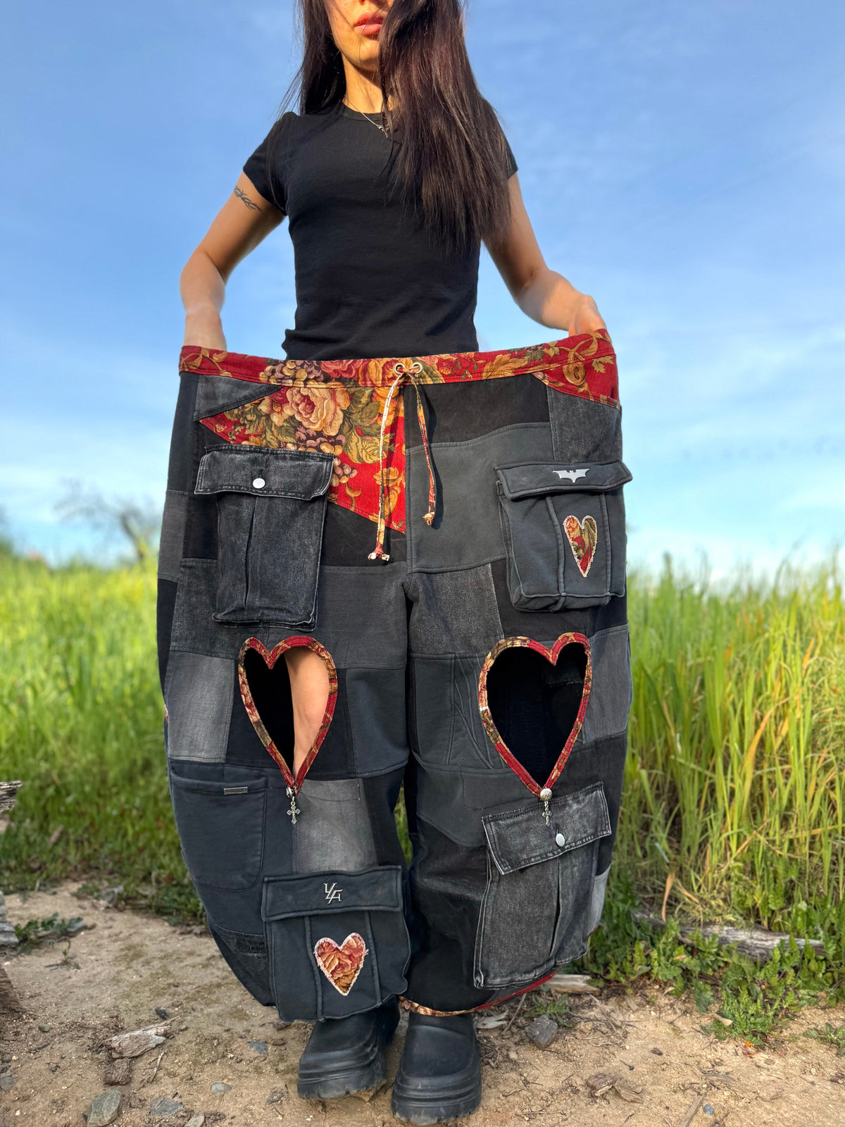 Upcycled Adjustable-Waist Pants