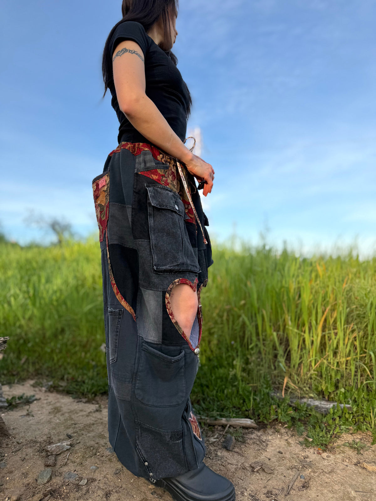 Upcycled Adjustable-Waist Pants