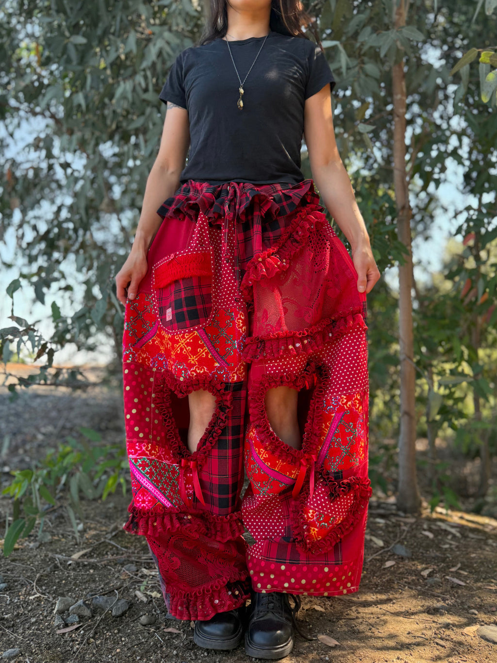 Upcycled Adjustable-Waist Pants