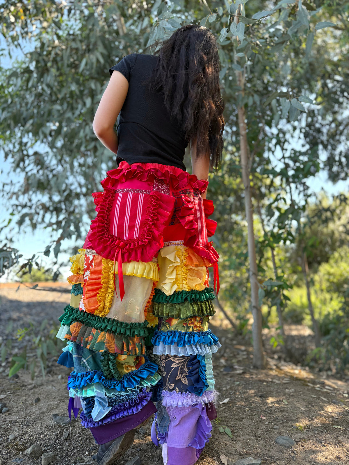 Upcycled Adjustable-Waist Pants