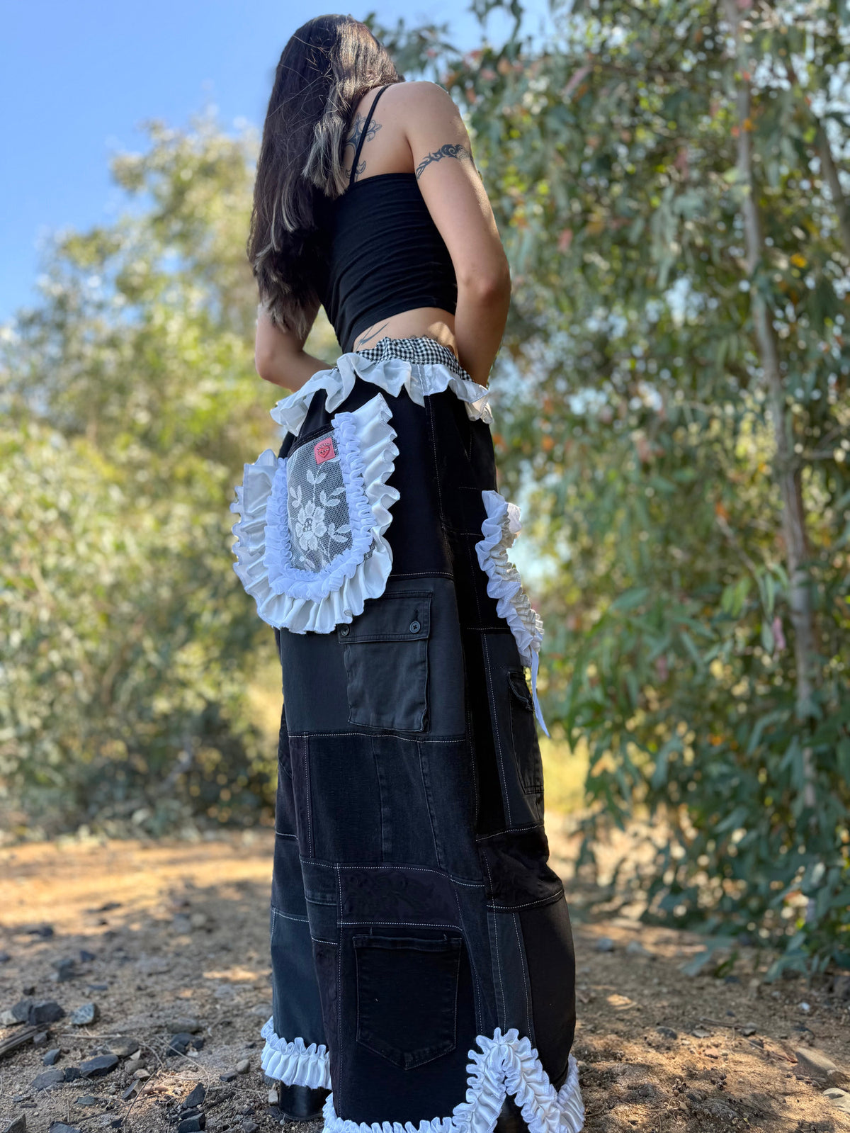 Upcycled Adjustable-Waist Pants