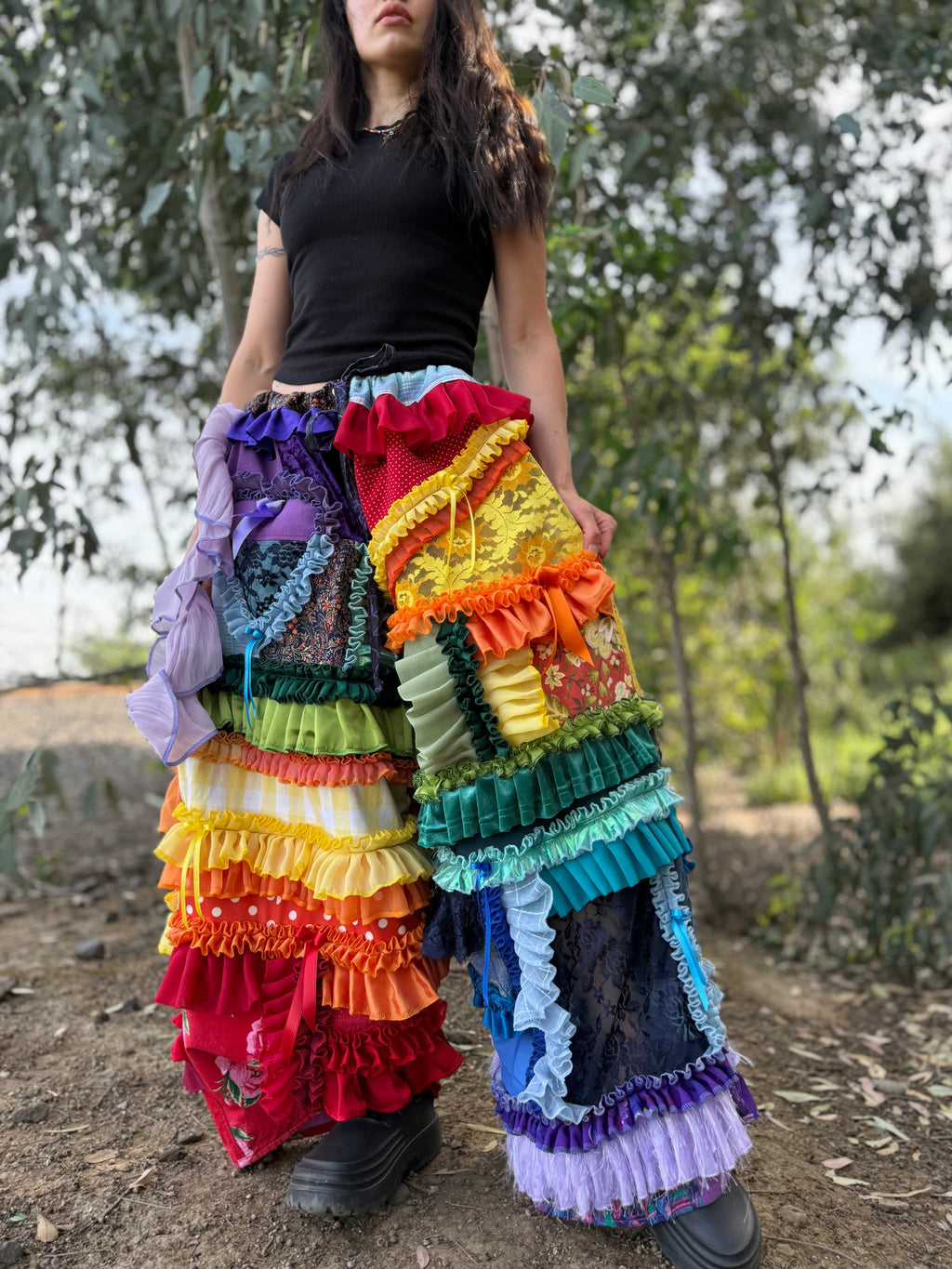 Upcycled Adjustable-Waist Pants