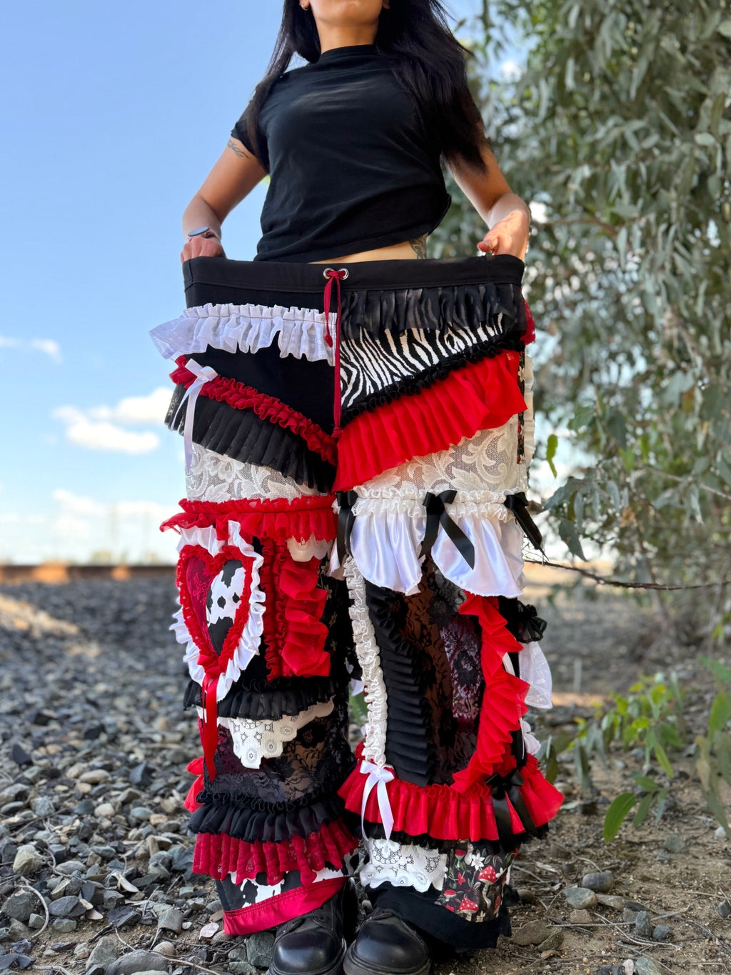 Upcycled Adjustable-Waist Pants