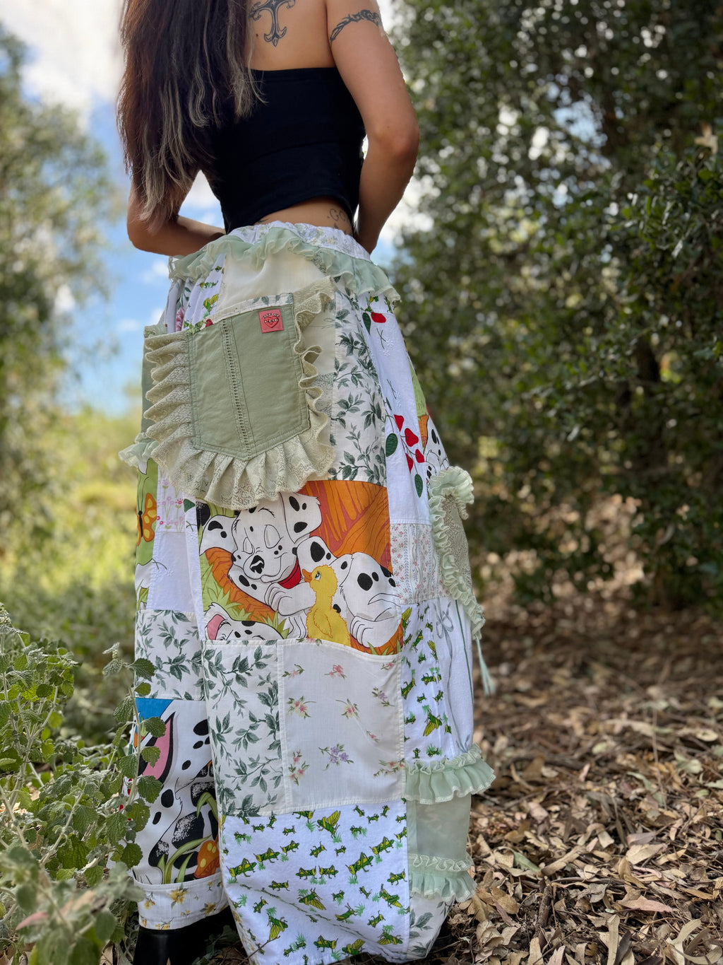 Upcycled Adjustable-Waist Pants