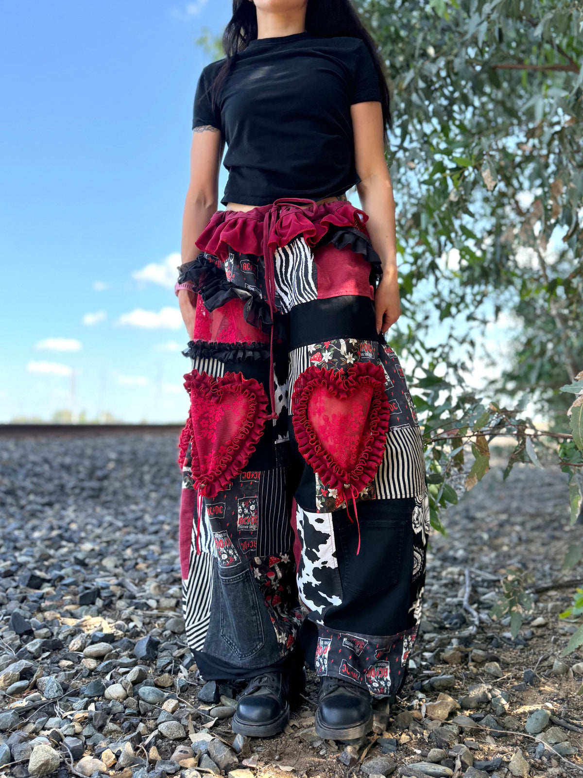 Upcycled Adjustable-Waist Pants
