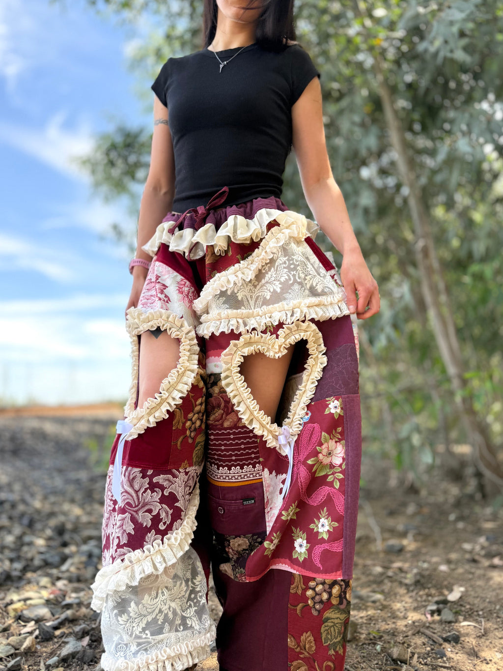Upcycled Adjustable-Waist Pants
