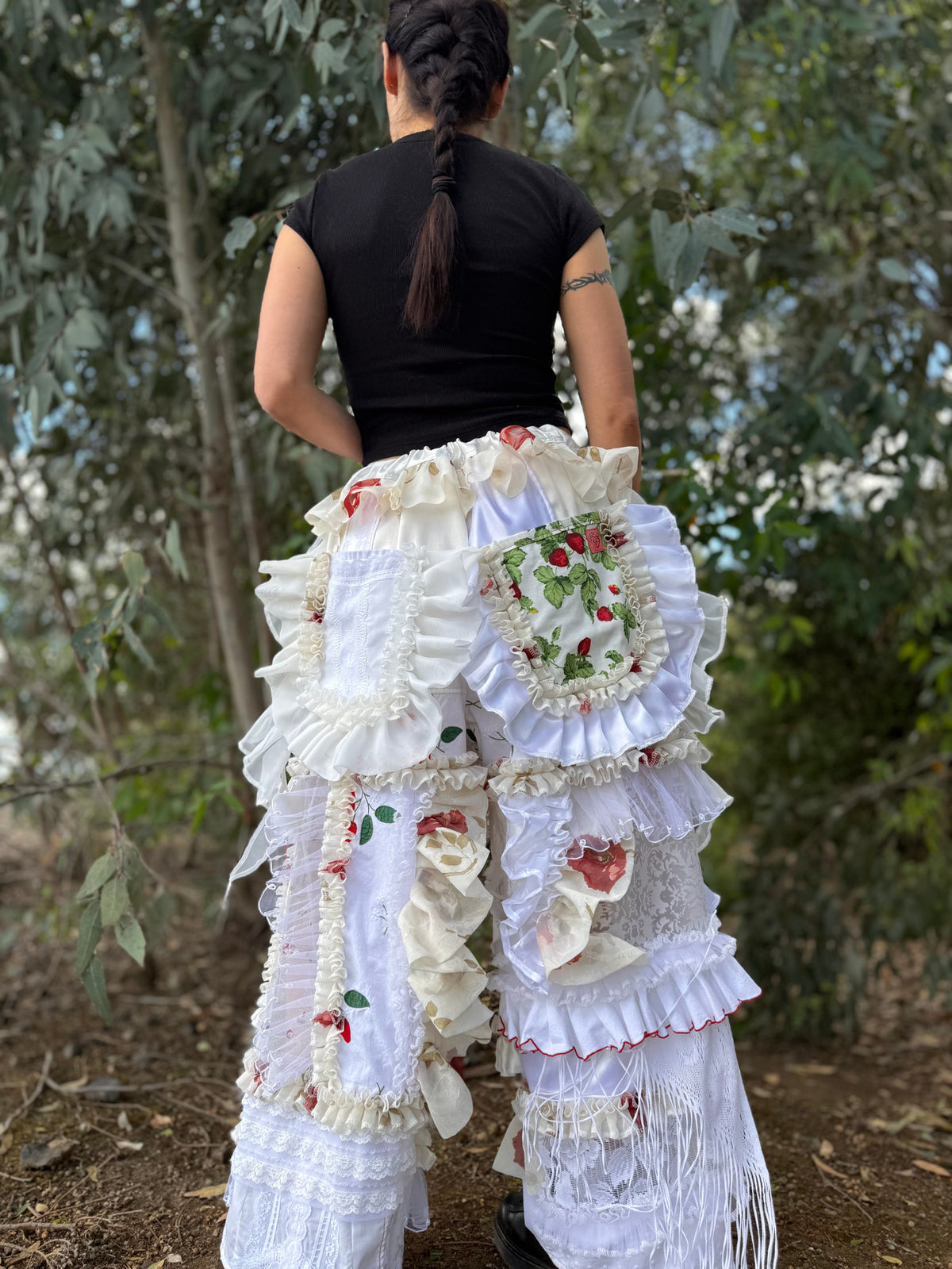 Upcycled Adjustable-Waist Pants