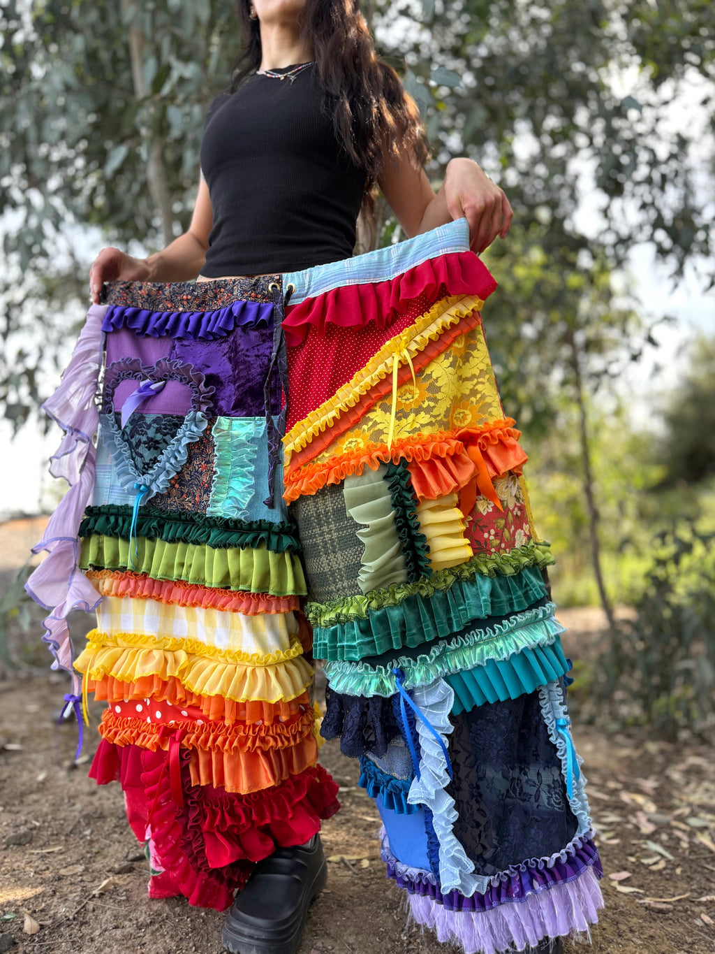 Upcycled Adjustable-Waist Pants
