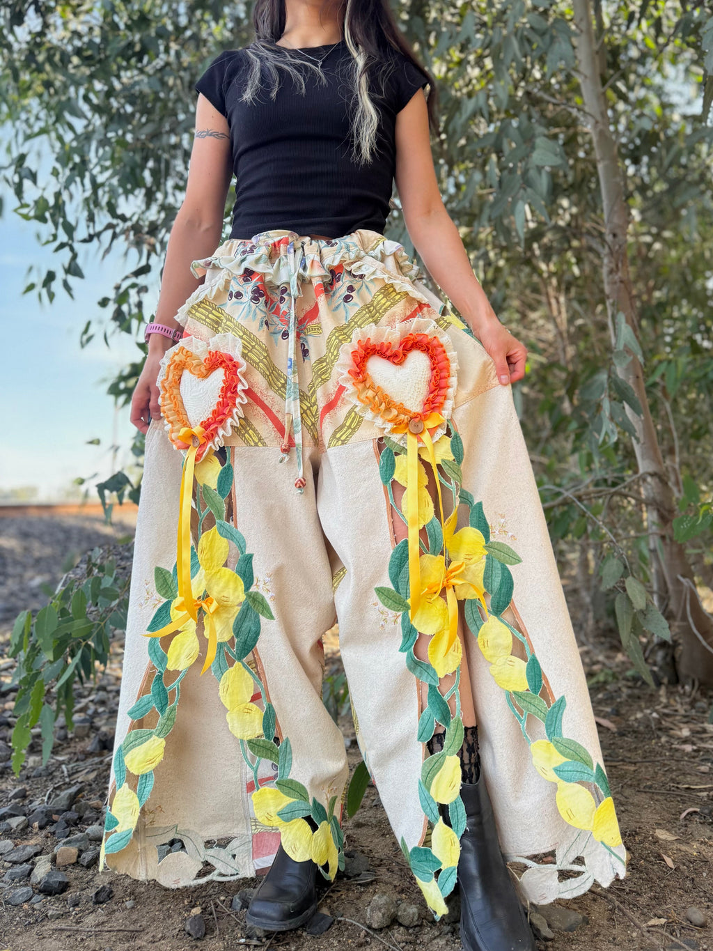 Upcycled Adjustable-Waist Pants