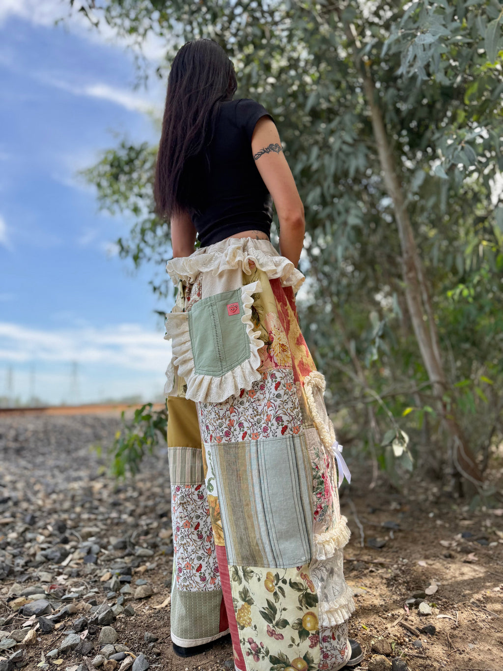 Upcycled Adjustable-Waist Pants