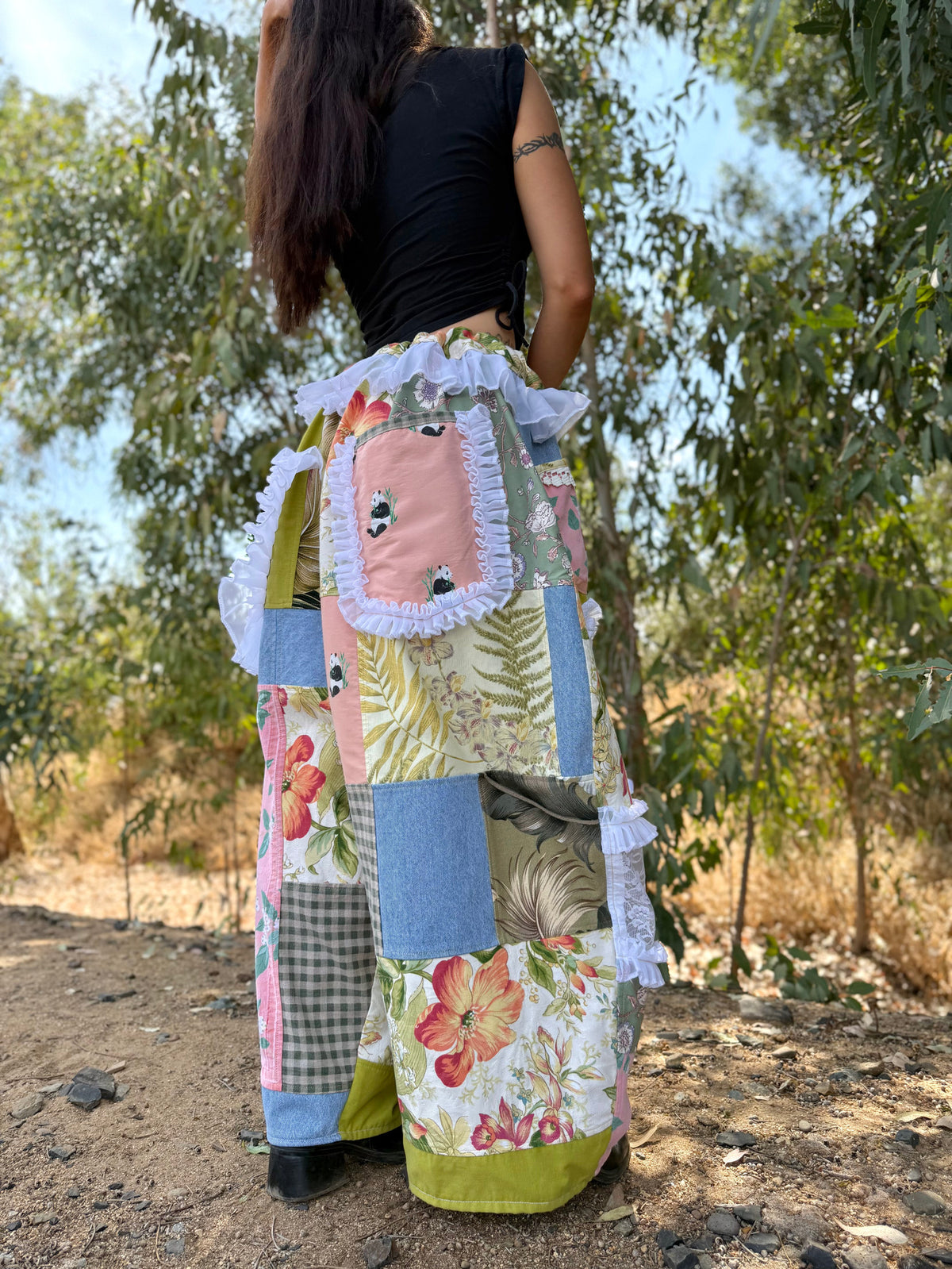Upcycled Adjustable-Waist Pants