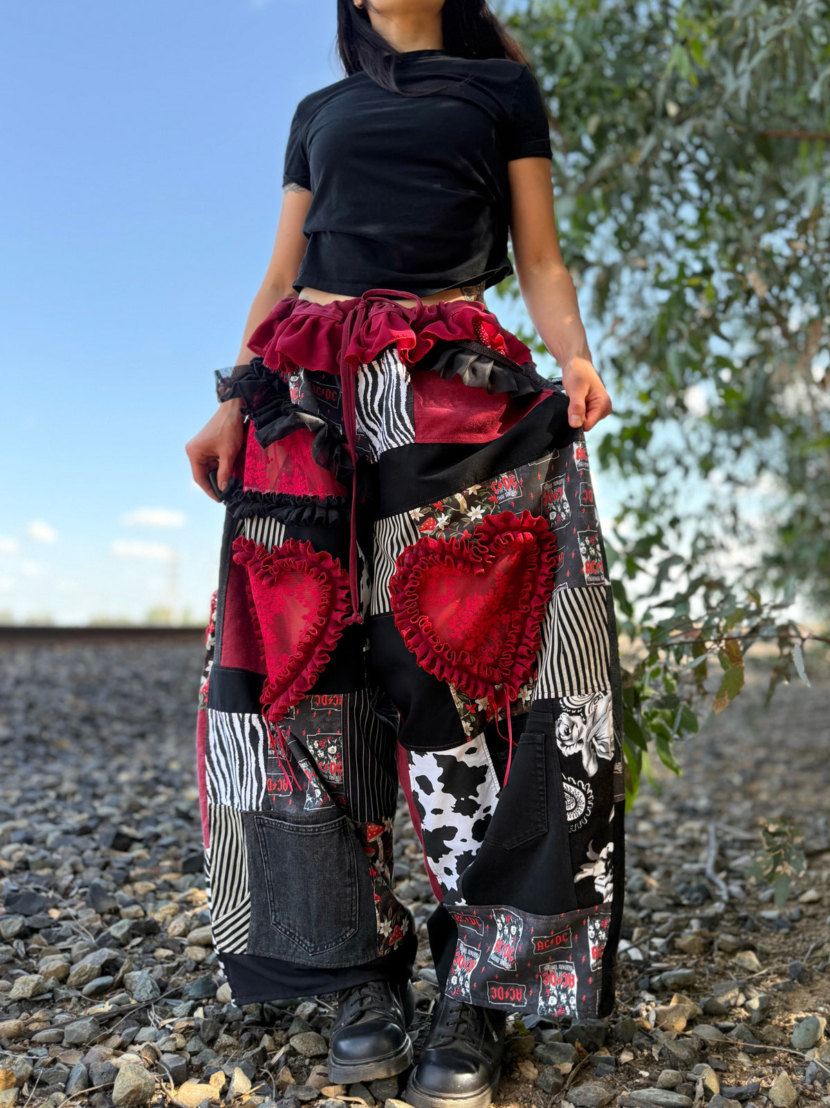 Upcycled Adjustable-Waist Pants
