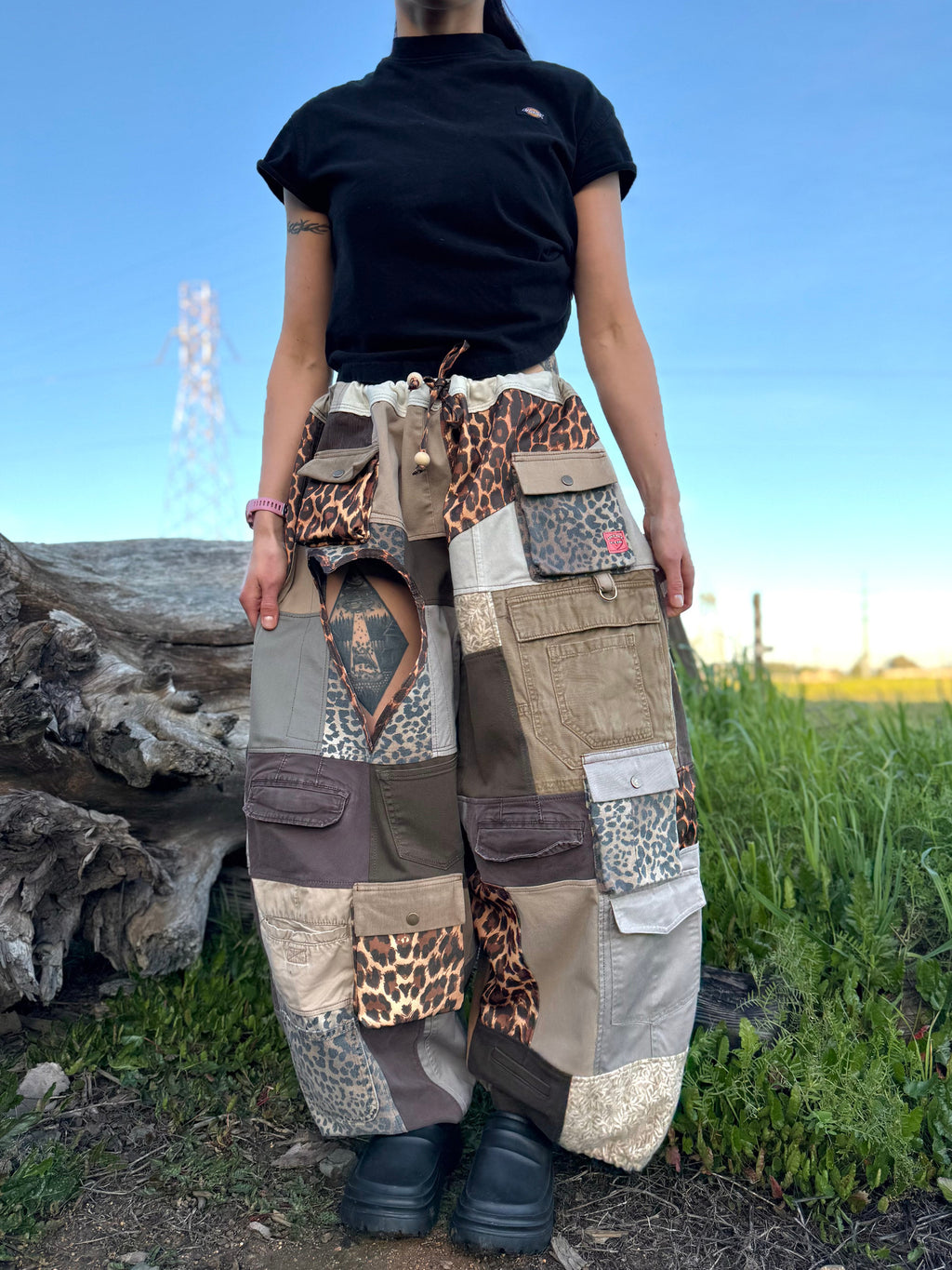 Upcycled Adjustable-Waist Pants