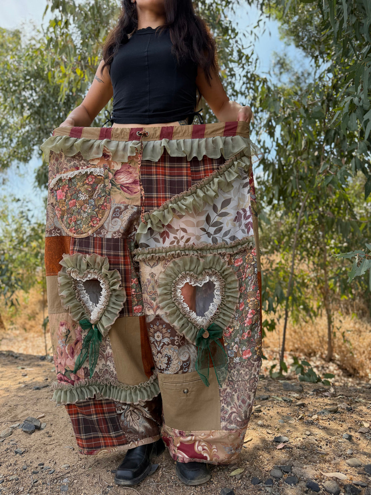 Upcycled Adjustable-Waist Pants