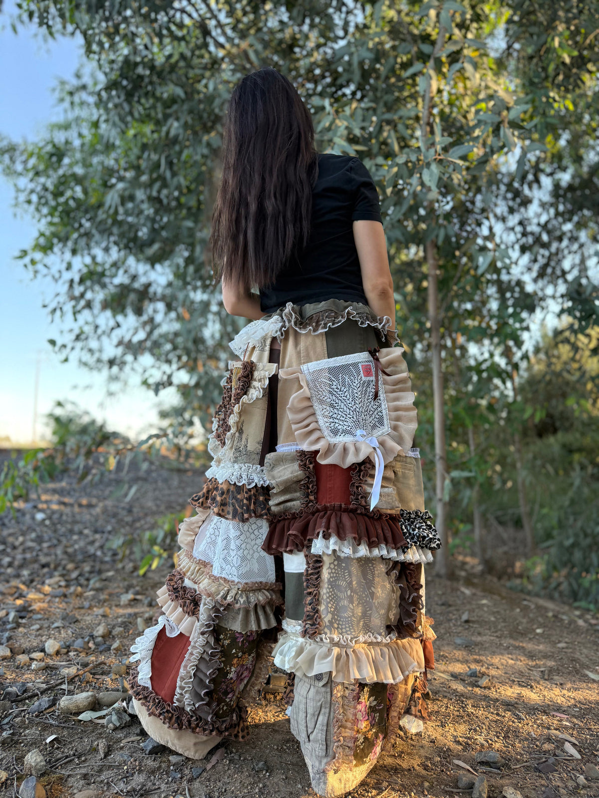 Upcycled Adjustable-Waist Pants