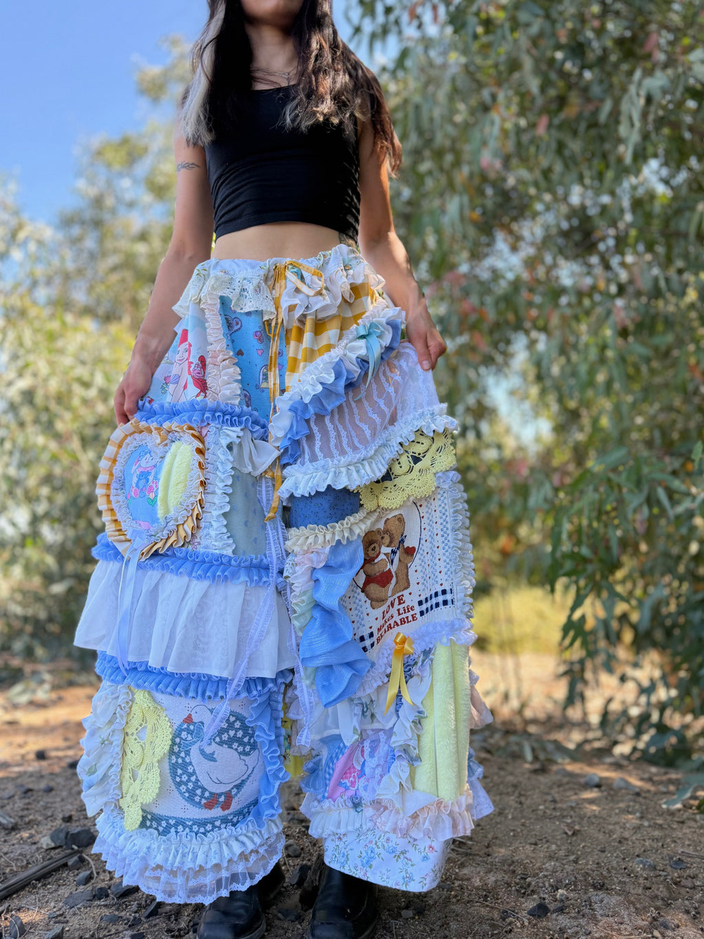 Upcycled Adjustable-Waist Pants
