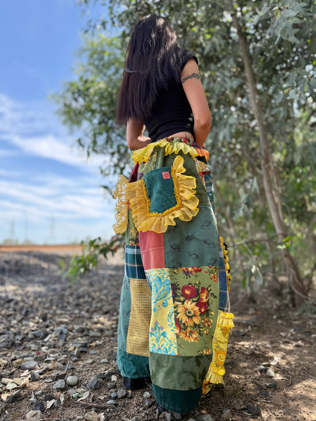 Upcycled Adjustable-Waist Pants