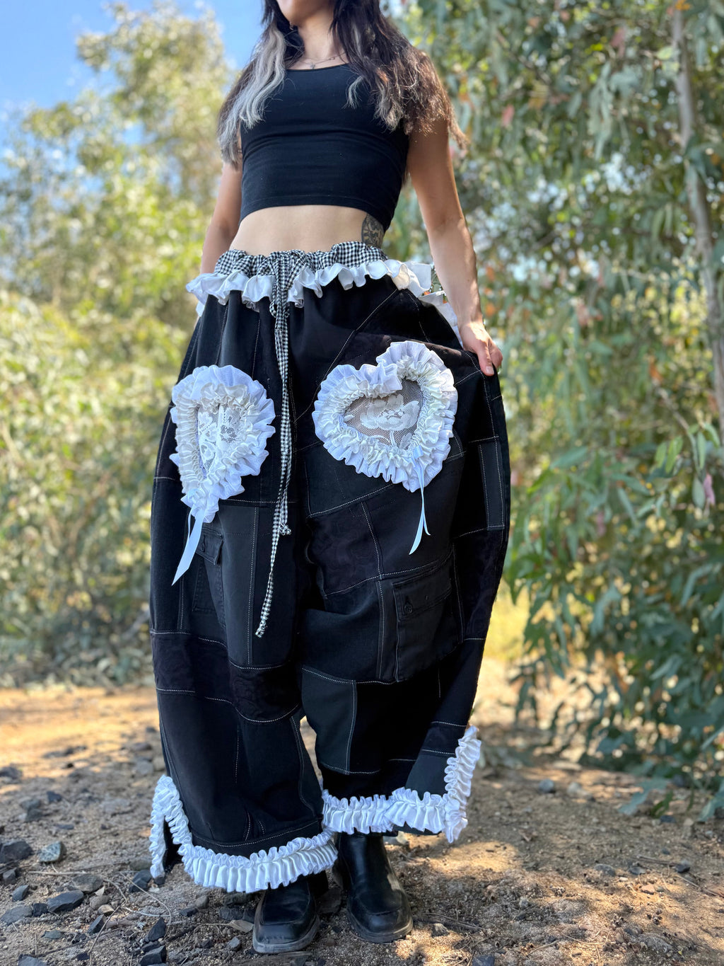Upcycled Adjustable-Waist Pants