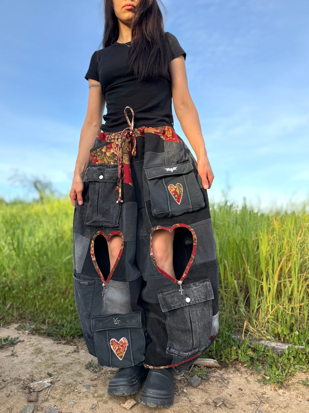 Upcycled Adjustable-Waist Pants