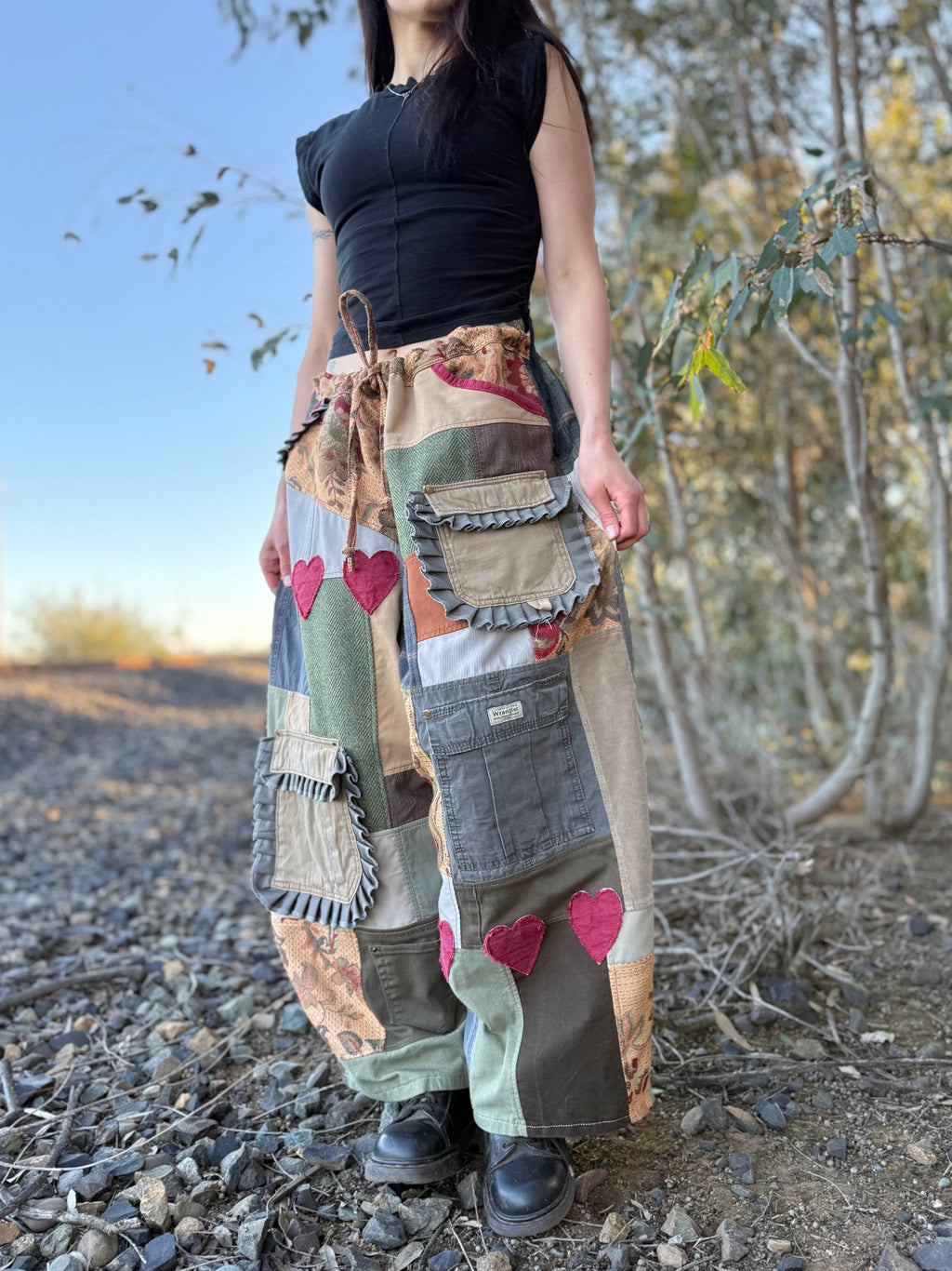 Upcycled Adjustable-Waist Pants