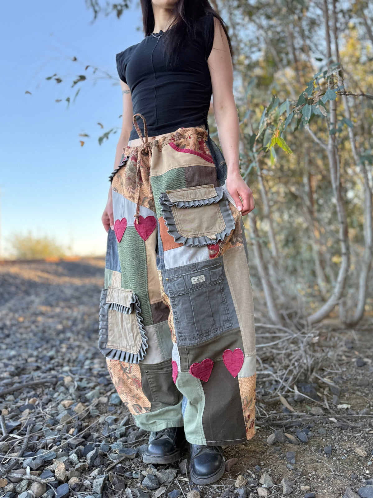 Upcycled Adjustable-Waist Pants