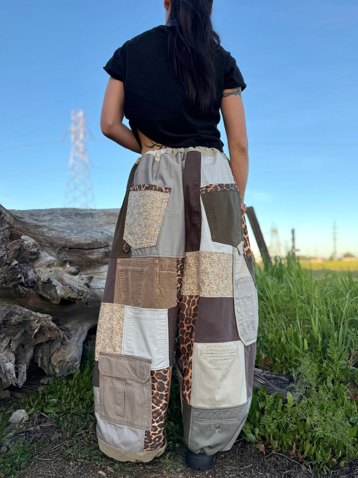 Upcycled Adjustable-Waist Pants