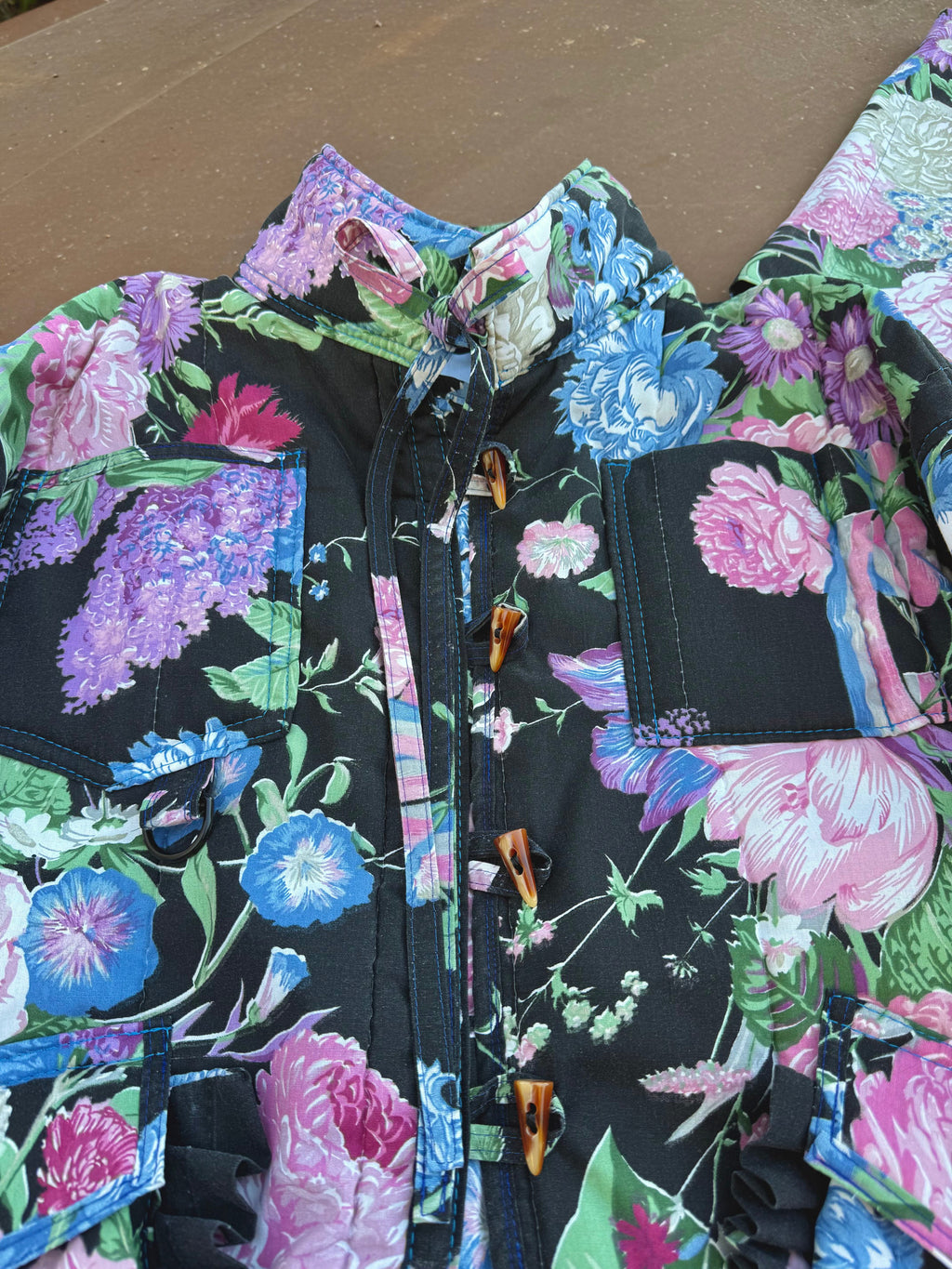 Upcycled Jacket & Headscarf Set