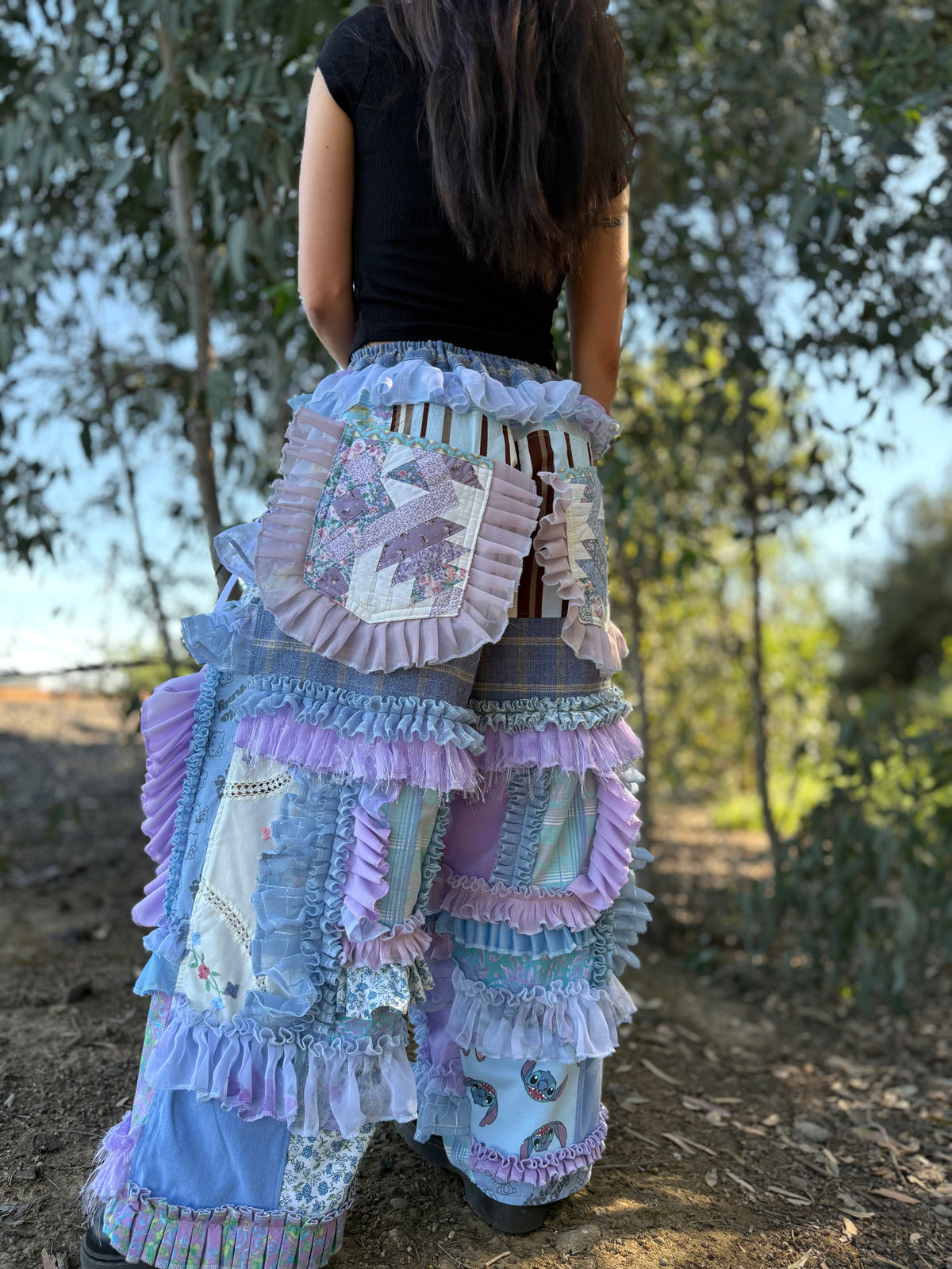 Upcycled Adjustable-Waist Pants