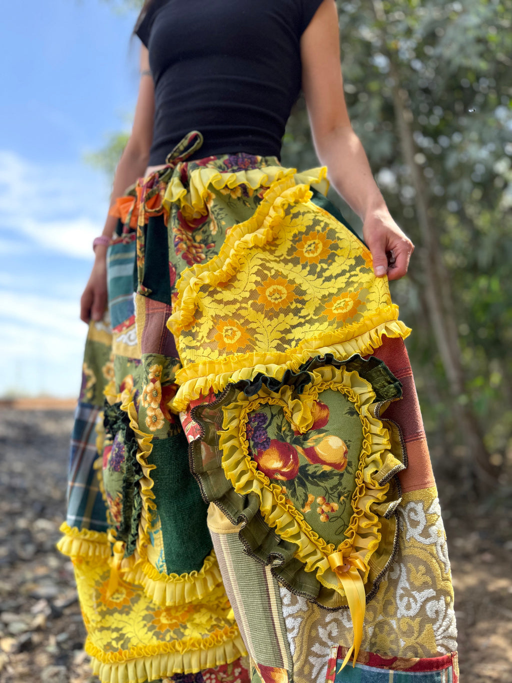 Upcycled Adjustable-Waist Pants