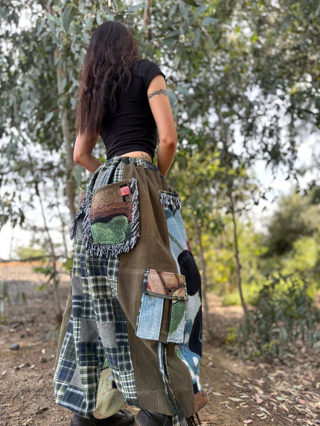 Upcycled Adjustable-Waist Pants