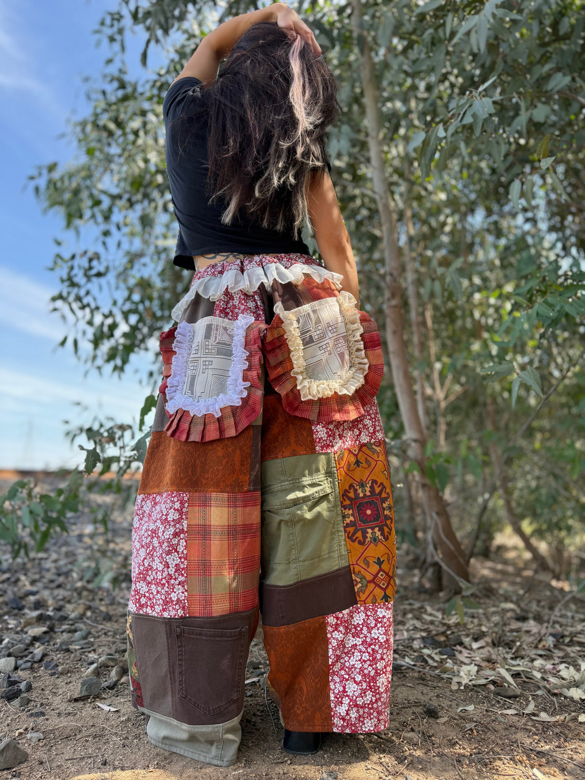 Upcycled Adjustable-Waist Pants